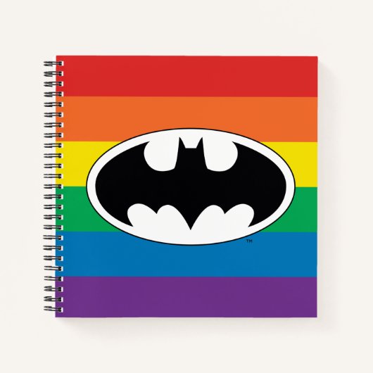 Batman Rainbow Logo Notitieboek (Voorkant)