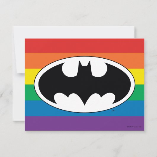Batman Rainbow Logo Notitiekaartje (Voorkant)
