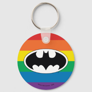 Batman Rainbow Logo Sleutelhanger