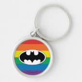 Batman Rainbow Logo Sleutelhanger (Voorkant)