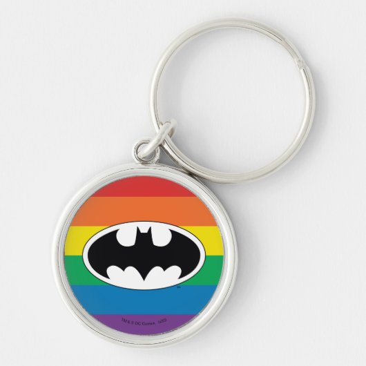 Batman Rainbow Logo Sleutelhanger (Voorkant)