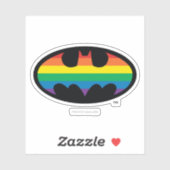 Batman Rainbow Logo Sticker (Vel)