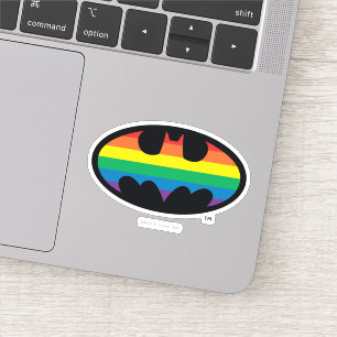 Batman Rainbow Logo Sticker