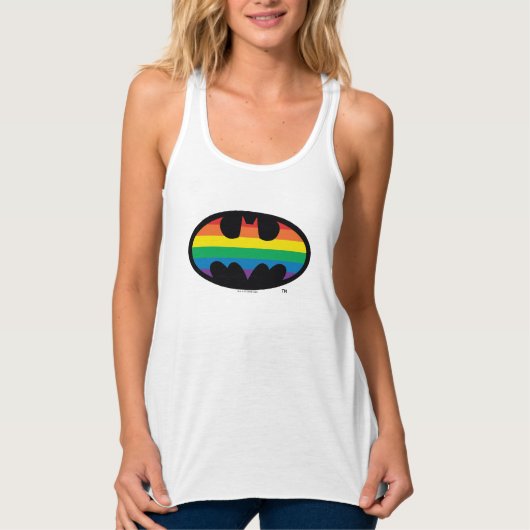 Batman Rainbow Logo Tanktop (Voorkant)