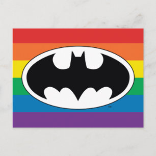 Batman Rainbow Logo Uitnodiging Briefkaart