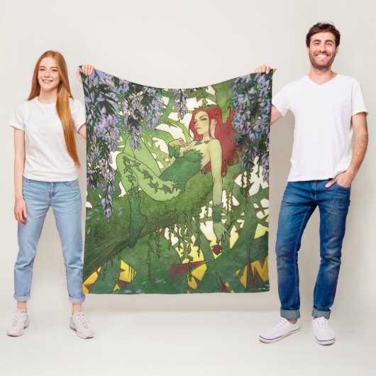 Batman Rebirth Poison Ivy Cover Illustration Fleece Deken (In situ)