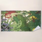 Batman Rebirth Poison Ivy Cover Illustration Strandlaken (Voorkant)