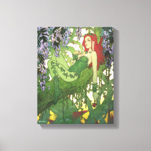 Batman Rebirth Poison Ivy Illustratie op Omslag Canvas Afdruk