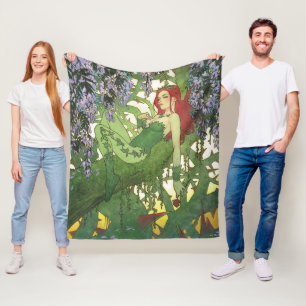 Batman Rebirth Poison Ivy Omslag Illustratie Fleece Deken