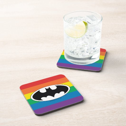 Batman Regenboog Logo Bier Onderzetter (Rechterzijde)