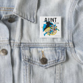 Batman & Robin Profiel | Tante To Be Vierkante Button 5,1 Cm (In situ)