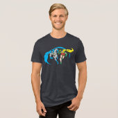 Batman & Robin Tri-Blend Shirt (Voorkant volledig)