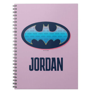 Batman   Roze & Blauwe Symbool Notitieboek