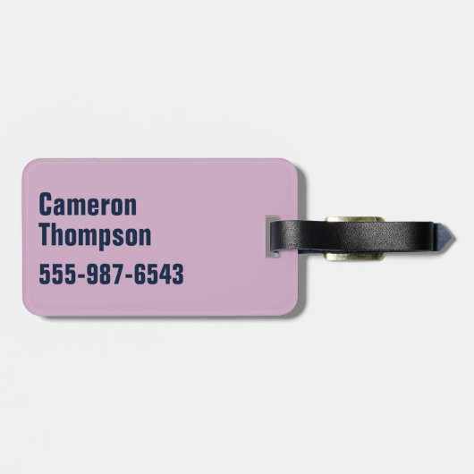 Batman | Roze en blauw symbool Bagagelabel (Achterkant horizontaal)