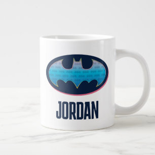 Batman   Roze en blauw symbool Extra Grote Beker
