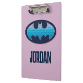 Batman | Roze en blauw symbool Klembord (Links)