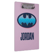 Batman | Roze en blauw symbool Klembord (Rechts)