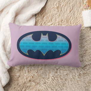 Batman   Roze en blauw symbool Kussen