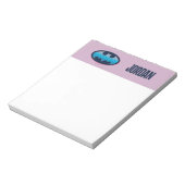 Batman | Roze en blauw symbool Notitieblok (Gedraaid)
