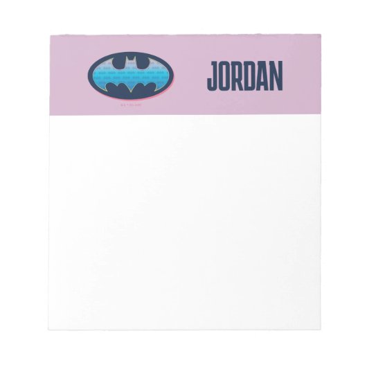 Batman | Roze en blauw symbool Notitieblok (Voorkant)