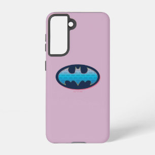Batman   Roze en blauw symbool Samsung Galaxy Hoesje