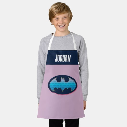 Batman | Roze en blauw symbool Schort (Gedragen)