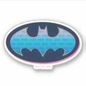 Batman | Roze en blauw symbool Sticker (Voorkant)