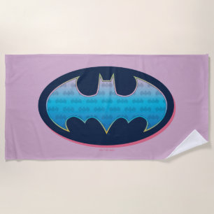 Batman Roze en blauw symbool Strandlaken