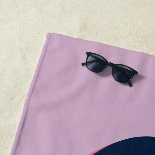 Batman | Roze en blauw symbool Strandlaken (In situ)