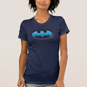 Batman Roze en blauw symbool T-shirt