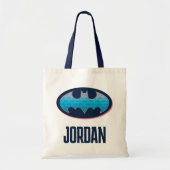 Batman | Roze en blauw symbool Tote Bag (Voorkant)