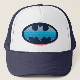 Batman   Roze en blauw symbool Trucker Pet