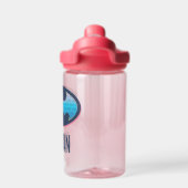 Batman | Roze en blauw symbool Waterfles (Achterkant)