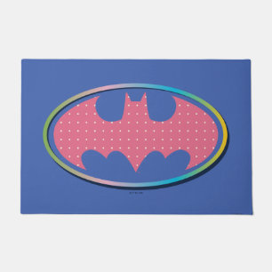 Batman Roze poladot Logo Deurmat