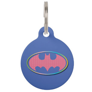 Batman Roze poladot Logo Huisdierpenning