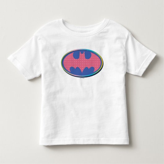 Batman | Roze poladot Logo Kinder Shirts (Voorkant)