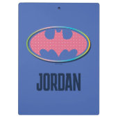 Batman | Roze poladot Logo Klembord (Achterkant)