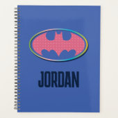 Batman | Roze poladot Logo Planner (Voorkant)