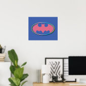 Batman | Roze poladot Logo Poster (Thuiskantoor)