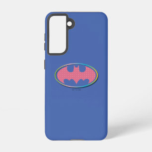 Batman   Roze poladot Logo Samsung Galaxy Hoesje