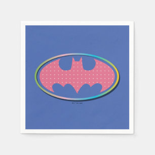 Batman   Roze poladot Logo Servet