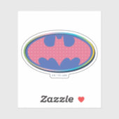 Batman | Roze poladot Logo Sticker (Vel)
