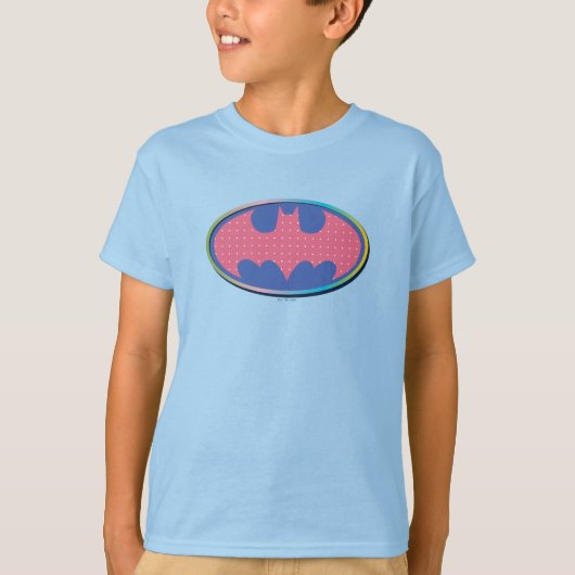 Batman | Roze poladot Logo T-shirt (Voorkant)