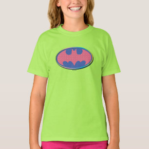 Batman   Roze poladot Logo T-shirt
