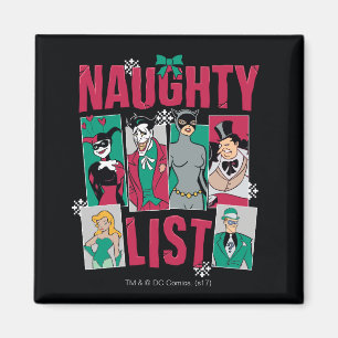 Batman   Santa Naughty Lijst van Villains Magneet