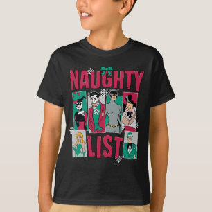 Batman Santa Naughty Lijst van Villains T-shirt