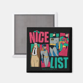 Batman | Santa Nice-lijst van helden Magneet (Voorkant / Achterkant)