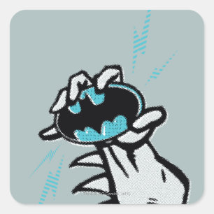 Batman Schaats Logo 2 Vierkante Sticker