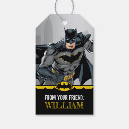 Batman | Schoolbord Gelukkig Verjaardag Van Cadeaulabel