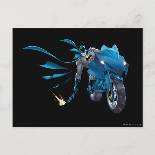 Batman schudt de grond af briefkaart (Voorkant)